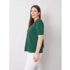 Dámske plus size farba tmavo-zelená kód RV-TS-6330.92P