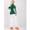 Dámske plus size farba tmavo-zelená kód RV-TS-6330.92P
