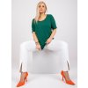 Dámske plus size farba tmavo-zelená kód RV-TS-6330.92P