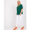 Dámske plus size farba tmavo-zelená kód RV-TS-6330.92P