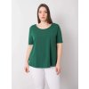 Dámske plus size farba tmavo-zelená kód RV-TS-6330.92P