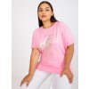 Dámske plus size farba svetlo-modrá kód RV-TS-7660.88P
