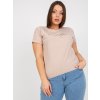 Dámske plus size farba béžová kód RV-TS-7775.66P