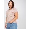 Dámske plus size farba béžová kód RV-TS-7775.66P