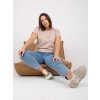 Dámske plus size farba béžová kód RV-TS-7775.66P