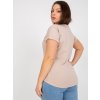 Dámske plus size farba béžová kód RV-TS-7775.66P