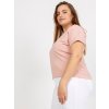 Dámske plus size farba béžová kód RV-TS-7775.66P