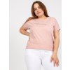 Dámske plus size farba béžová kód RV-TS-7775.66P