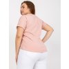 Dámske plus size farba béžová kód RV-TS-7775.66P
