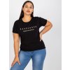 Dámske plus size farba čierna kód RV-TS-7776.02P