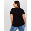 Dámske plus size čierna RV-TS-7776.02P