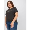 Dámske plus size farba čierna kód RV-TS-7776.02P