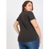 Dámske plus size farba čierna kód RV-TS-7776.02P