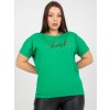 Dámske plus size zelená RV-TS-7919.01X (Farba Žltá, Veľkosť ONE SIZE)