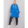 Dámske tmavo-modre šaty - tunika pre plnoštíhle moletky kód produktu RV-TU-7221.80P
