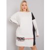 Dámske okrove šaty - tunika pre plnoštíhle moletky kód produktu RV-TU-7222.80P