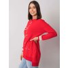 Dámske červene šaty - tunika pre plnoštíhle moletky kód produktu RV-TU-7269.78P