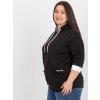 Dámske čierne šaty - tunika plus size kód produktu RV-TU-8241.54P