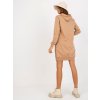Dámske hnede camel šaty - tunika športove kód produktu RV-TU-8356.90