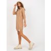 Dámske hnede camel šaty - tunika športove kód produktu RV-TU-8356.90