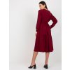 Dámske bordove šaty s volánom kód produktu TW-SK-BI-2021706.93P