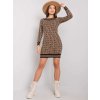 Dámske hnede camel šaty pletene dizajnove kód produktu TW-SK-BI-ZS5218.50