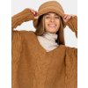 Dámsky sveter farba Hnedá camel kód TW-SW-BI-M903.33X