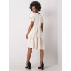 Dámske svetlo-béžove šaty s volánom kód produktu WN-SK-842.01P