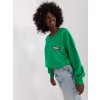Dámska blúzka over size zelená RV-BZ-8156.85