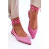 Dámske baleríny s kamínky zdobené ružové jange / 6140 PINK (Veľkosť 37)