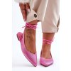 Dámske baleríny s kamínky zdobené ružové jange / 6140 PINK (Veľkosť 37)