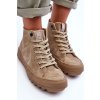 Dámské vysoké zateplené Big Star GG274071 boty Beżowe (Veľkosť 37)