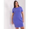 Dámske fialove šaty - tunika plus size kód produktu RV-TU-8862.69P