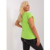 Dámska blúzka plus size limetková-zelená RV-BZ-8969.92P