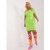 Dámske limetkove-zelene šaty - tunika plus size kód produktu RV-TU-8862.69P