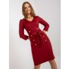 Dámske tmavo-červene šaty elegantné kód produktu LK-SK-507838.93