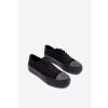 Dámske čierne tenisky plošina z textilu kód obuvi TE- CCC -01-A307 ALL BLACK : Naše topky dnes na temu tenisky (Veľkosť 37)