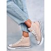 Béžové dámske tenisky z textilu na bežný deň, kód produktu BL308P