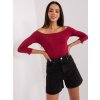 Dámska blúzka španielského strihu bordová RV-BZ-4692.11