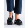 Čierne dámske mokasíny na platforme Goodin kod CCC -1- GD-FL696B-B (Veľkosť 38)