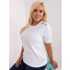 Dámska blúzka plus size biela RV-BZ-8927.35