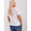Dámska blúzka plus size biela RV-BZ-8959.75P