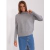 Dámsky sveter farba Sivá kód AT-SW-2368.36X (Farba Sivá, Veľkosť ONE SIZE)