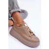 Kůže Sportovní Boty Na Platformě Maciejka 06191-04 Bežová (Veľkosť 40)