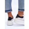 Dámske biele tenisky kožené kód obuvi TE- CCC -01-10150 V.BIAŁY+S.BLACK: Naše topky dnes na temu tenisky (Veľkosť 40)