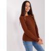 Dámsky sveter farba Tmavo-hnedá kód PM-SW-PM9750.08P
