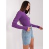 Dámsky sveter farba Tmavo-fialová kód PM-SW-1087.09