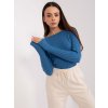 Dámsky sveter farba Tmavo-modrá kód PM-SW-PM1089.09P