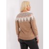 Dámsky sveter farba Tmavo-béžová kód PM-SW-PM837.31X