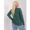 Dámsky sveter farba Tmavo-zelená kód PM-SW-PM-3897.06P